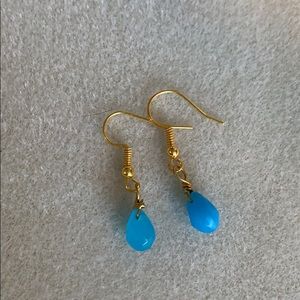 Cute Gold glass earrings